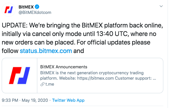 BitMEX再宕机，合约“国王”老矣？