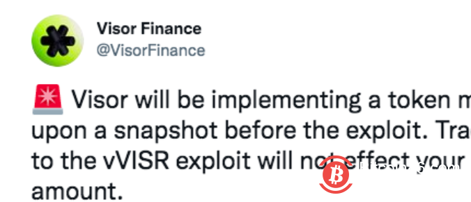 Visor Finance再次遭黑客攻击，损失超820万美元